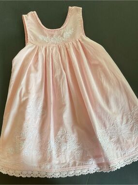Vintage Klein Jeans Light Pink Baby Dress 24 Months